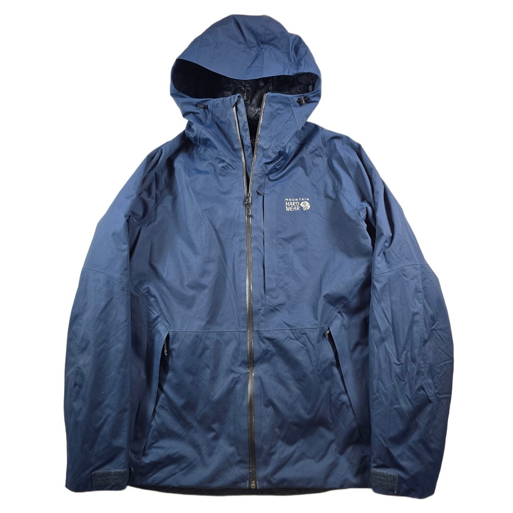 Mountain Hardwear FireFall Insulated Jacket Men Large Navy Blue Insulated Ski